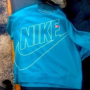 Nike sweatshirts light blue